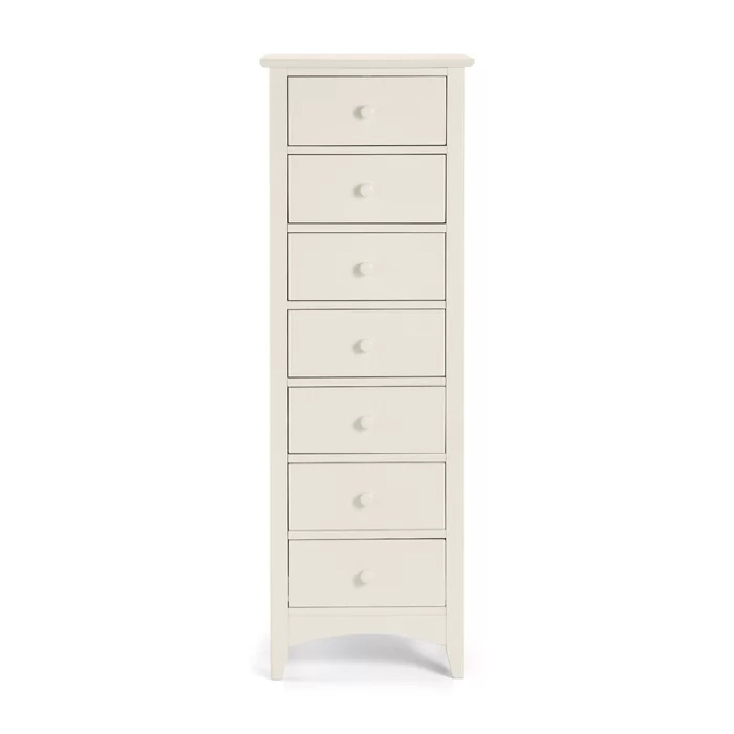 Kaden 7 Tallboy Drawers - Stone White