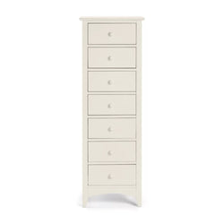 Kaden 7 Drawer Tallboy - Stone White