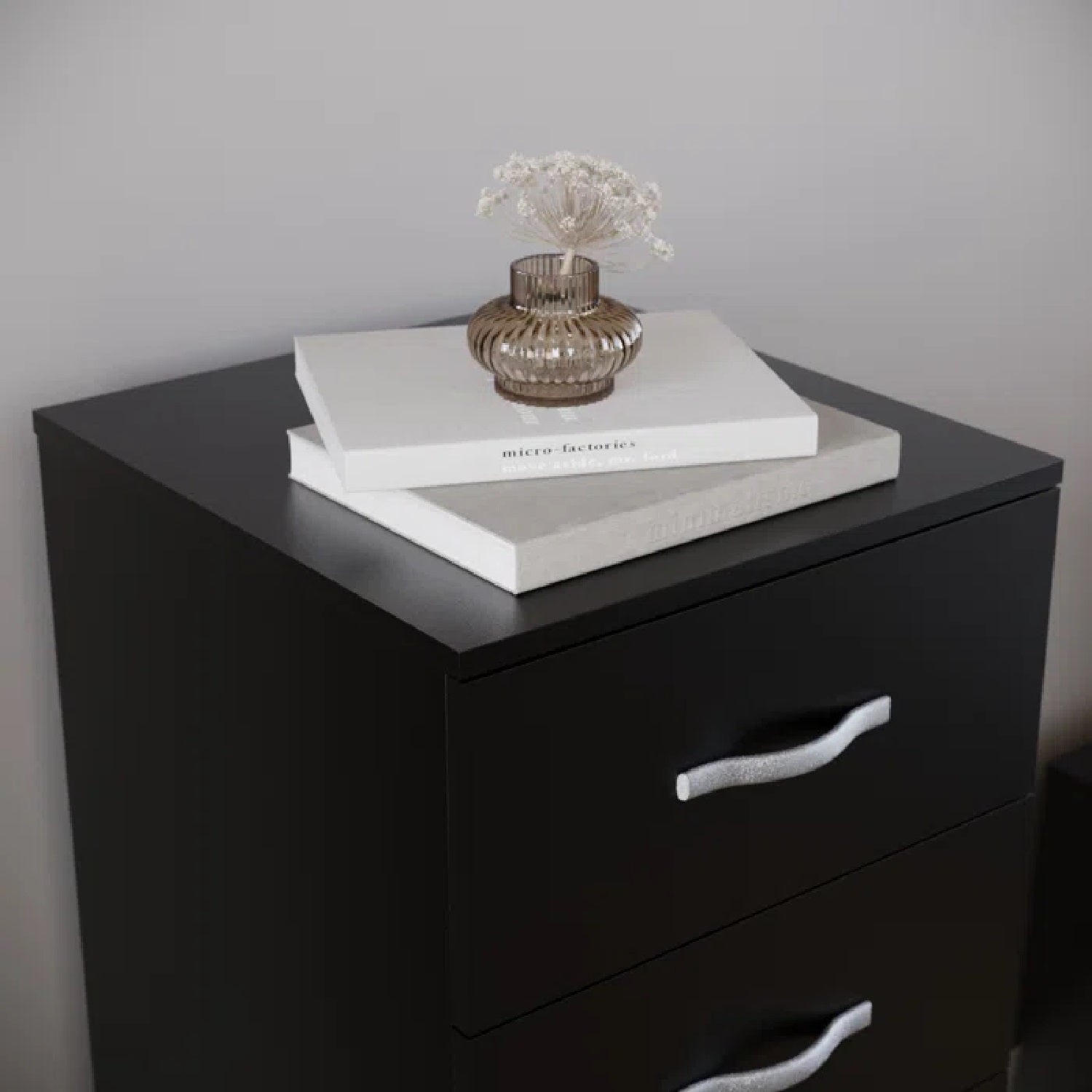 Levi 5 Tallboy Drawers - Black