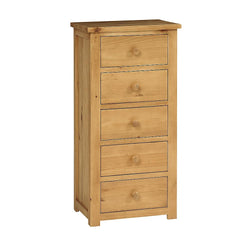 Owney 5 Drawer Tallboy - Pine