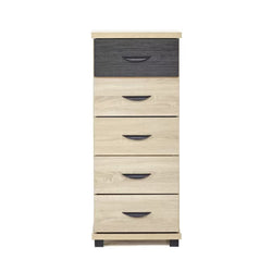 Vera 5 Drawer Tallboy - Brown