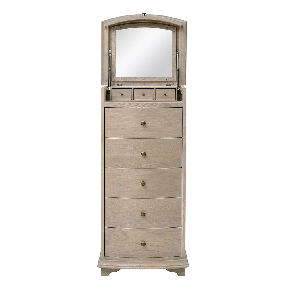 Wilder Tallboy Drawers - Smoked Oak