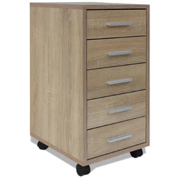 Wylda 5 Drawer Tallboy - Oak