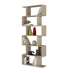 Zermex Tall Bookcase - Oak