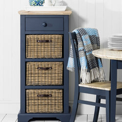 Fischer 5 Tallboy Drawers - Navy Blue