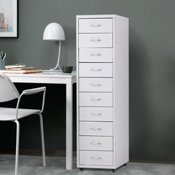 Tillie 10 Tallboy Drawers - White