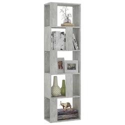 Addie Tall Bookcase - Concrete Grey