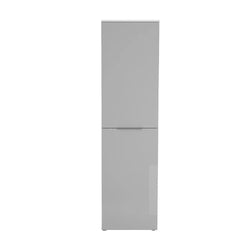 Adhara 1 Door Wardrobe - White and Grey Glass