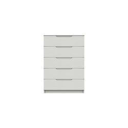 Adras 5 Drawer Tallboy - White Gloss