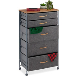 Alani 5 Drawer Tallboy - Grey