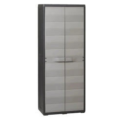 Alora Tall Cupboard - Grey and Black