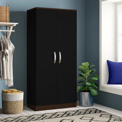 Arjun Wardrobe - Black and Walnut