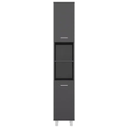 Averi Tallboy Bathroom Cabinet - Grey Gloss