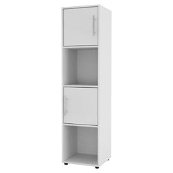 Bodie 30cm W Tall Bookcase - White