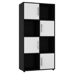 Bodie 60cm W Tall Bookcase - Black and White