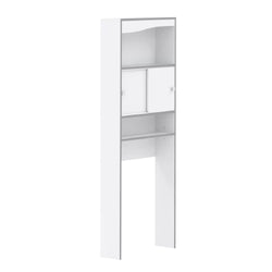 Damita Tallboy Bathroom Cabinet - White