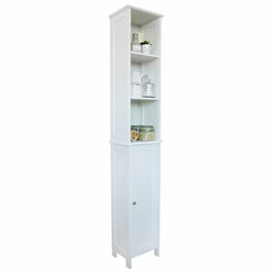 Jalil Tallboy Bathroom Cabinet - White