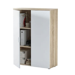 Sianta Cupboard - Oak and White