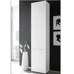 Straton Tall Bookcase with 2 Doors - White
