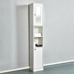 Koby Tallboy Bathroom Cabinet - White